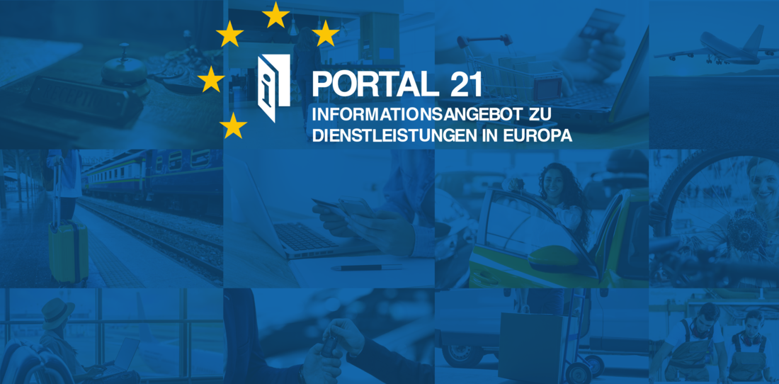 Portal 21: Informationsangebot zu Dienstleistugen in Europa