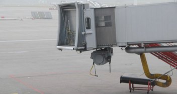 A jetway at an airport.