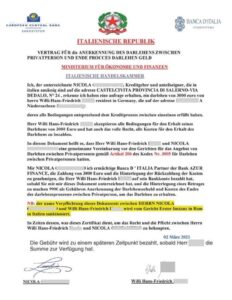 An invented credit agreements from Italy.