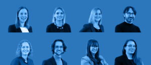 8 Mitarbeiter, die für die Öffentlichkeitsarbeit zuständig sind.