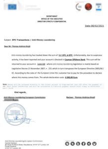 Falsche Zahlungsaufforderung