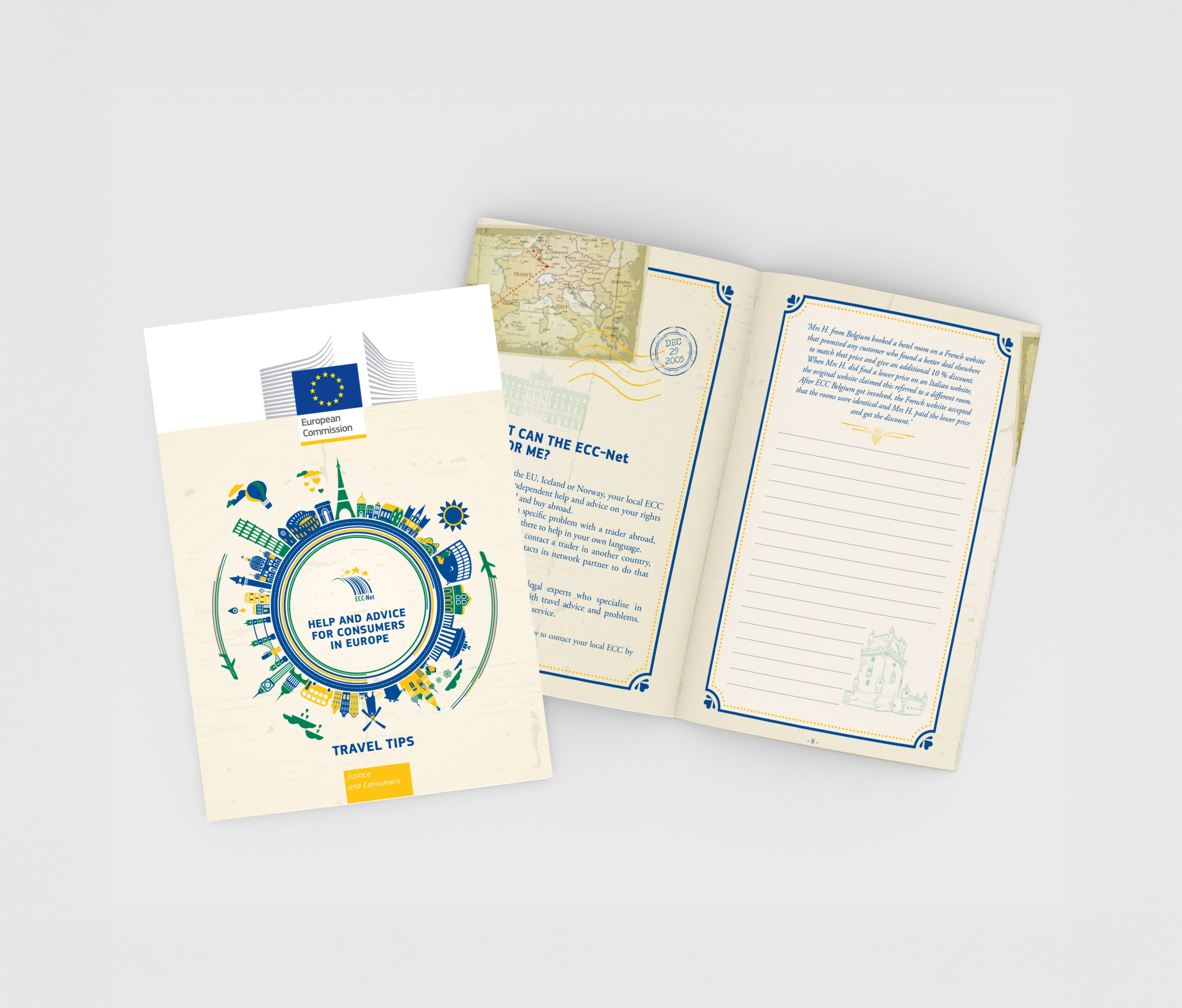 Leaflet cover : Travel tips -