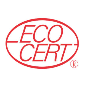 Das Ecocert-Label der französischen Ecocert S. A. mit rotem Schriftzug