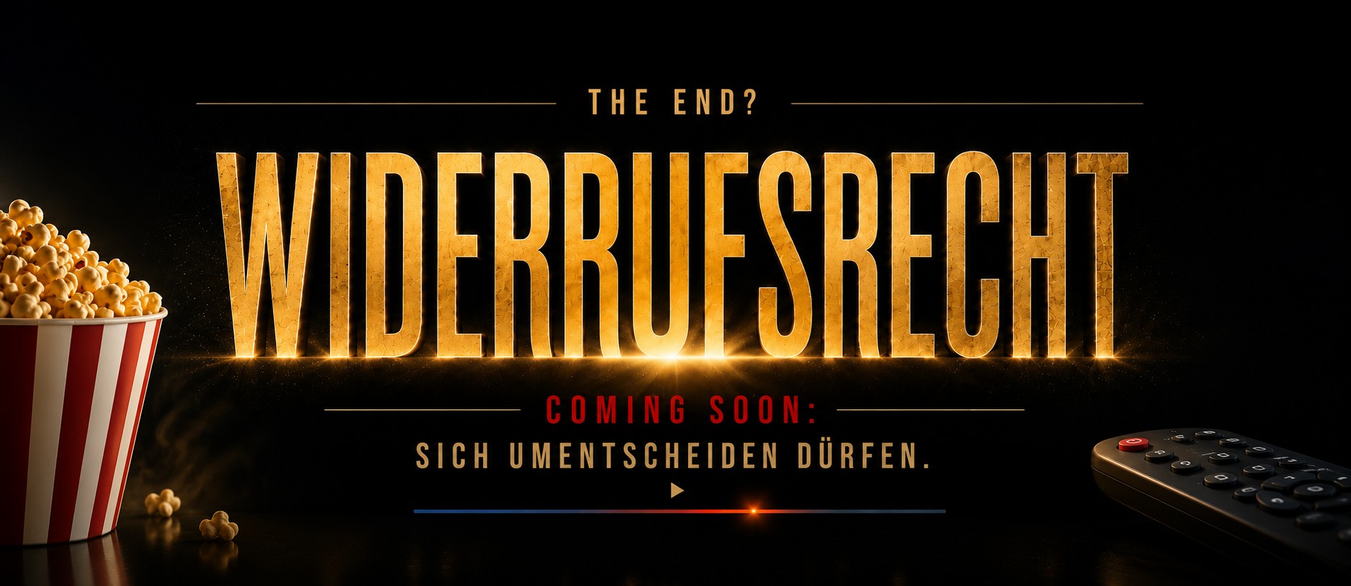 Filmischer Vorspann zum EuGH-Urteil über das Widerrufsrecht bei Streaming-Abos.