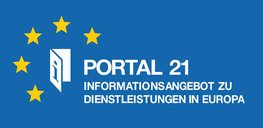 Logo Portal 21 - Informationsangebot zu Dienstleistungen in Europa.