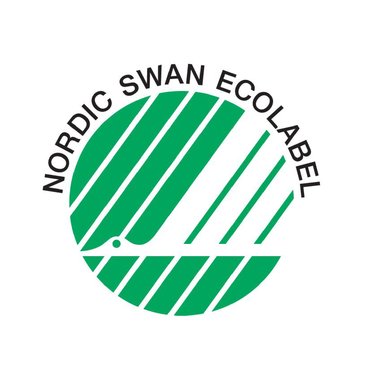 Das weiß-grüne Nordic Swan Ecolabel.